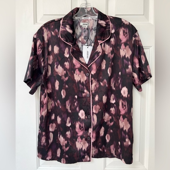 NWT Jason Wu Short Sleeve Pajama Shirt L - Picture 2 of 12